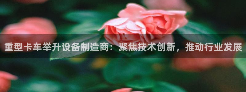 正规辉达娱乐在线游戏：重型卡车举升设备制造商：聚焦技术创新，