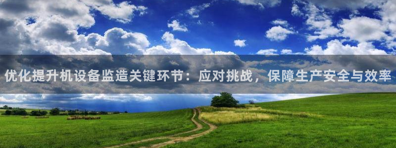 辉达娱乐电子：优化提升机设备监造关键环节：应对挑战，保障生产