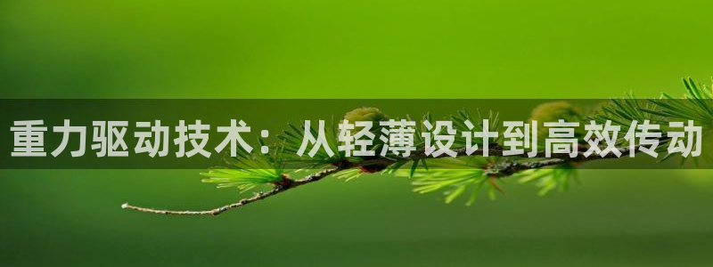 辉达娱乐下载：重力驱动技术：从轻薄设计到高效传动