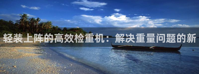 恒达娱乐辉70667：轻装上阵的高效检重机：解决重量问题的新