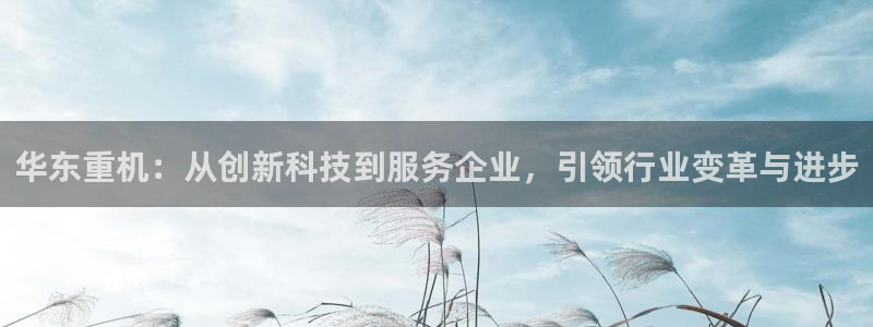 正规辉达娱乐开户注册：华东重机：从创新科技到服务企业，引领行