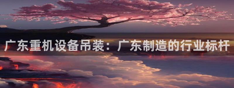 辉达平台注册入口：广东重机设备吊装：广东制造的行业标杆