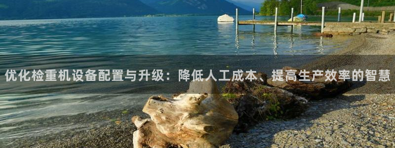 辉达娱乐app：优化检重机设备配置与升级：降低人工成本、提高